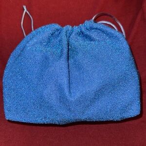 Brand New blue drawstring makeup bag